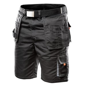 NEO 81-270-XL KRÓTKIE SPODENKI HD, PASEK PARCIANY, ODPINANE KIESZENIE, ROZMIAR XL/56