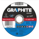 GRAPHITE 57H707 Tarcza tnąca do metalu 125 x 1.0 x 22.2 mm, 41 A60-T-BF