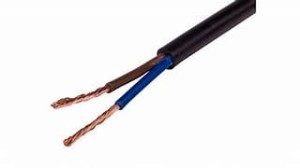 ELEKTORKABEL Przewód OMY 2x1,5 mm2 czarny TU krążek 100 m