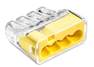 SIMET 88001004 Szybkozłączka wtykowa SCP4 B10 transparentny/żółty (woreczek = 10 szt.)