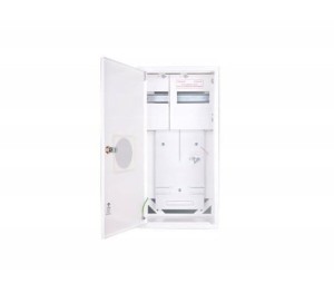 KUBIAK Rozdzielnica n/t licznikowa RZ 12 NN O (T3F + 11) odczyt 577x288x220; z okienkiem; IP30; RAL 9003