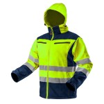 NEO 81-700-XXXL Kurtka robocza ostrzegawcza softshell z kapturem, żółta, rozmiar XXXL