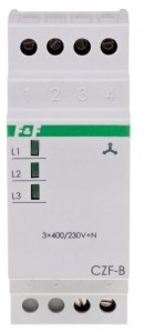 F&F CZF-B Czujnik zaniku i asymetrii faz, montaż na szynie DIN