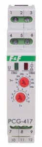 F&F PCG-417DUO Przekaźnik czasowy PCG-417, styki: 2NO