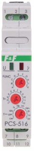 F&F PCS-516UNI Przekaźnik czasowy 10-funkcji 1NO/NC 12-264V