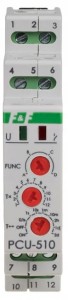 F&F PCU-510DUO Przekaźnik czasowy, styk: 2xNO/NC 230V