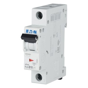 EATON 286519 PL6-B10/1 Wyłącznik nadprądowy 6kA, In=10A, char. B, 1-bieg. seria PL6