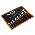 NEO 09-791 Klucze płasko-oczkowe krótkie 8-19 ZESTAW 8 SZT.