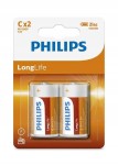 Philips Bateria R14 LongLife (2szt) R14L2B/10