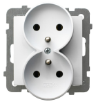 OSPEL AS GP-2GRZ/m/00 gniazdo 2P/Z białe