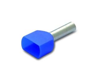 BM TID2x16L14x50 Tulejka izolowana podwójna 2x16L14 niebieska 50 sztuk