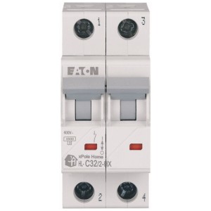 EATON 194874 HN-C32/2 Wyłącznik nadprądowy 6kA In=32A  char. C, 2-bieg Seria HN