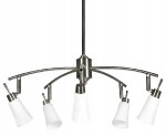 CANDELLUX KROTON Żyrandol 5x40W G9 nikiel mat 35-87029, lampa powystawowa
