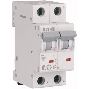 EATON 194861 HN-B16/2 Wyłącznik nadprądowy 6kA In=16A char. B 2-bieg. Seria HN