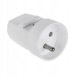 Elgotech Gniazdo przenośne 1-krotne z uziemienia białe G10