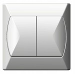 OSPEL AKCENT ŁP-2A/00 Łącznik świecznikowy biały