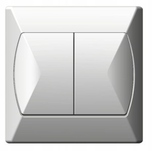 OSPEL AKCENT ŁP-2A/00 Łącznik świecznikowy biały