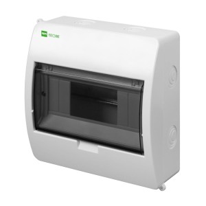 EPN 2402-01 ELEGANT Rozdzielnica 1x8 PE+N natynkowa IP 40 dymna