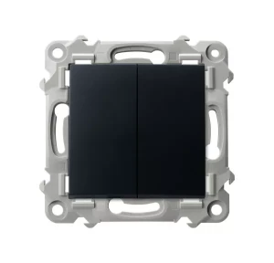 OSPEL ŁP-2Z/M/33 SZAFIR Łącznik dwugrupowy świecznikowy - kolor czarny metalik