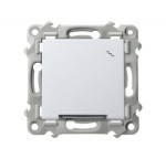 OSPEL ŁP-3ZS/M/00 SZAFIR Łącznik schodowy z podświetleniem białym - kolor biały