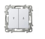 OSPEL ŁP-7ZB/M/00 SZAFIR Łącznik żaluzjowy z blokadą mechaniczną - kolor biały