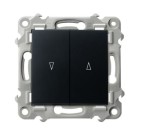 OSPEL ŁP-7ZB/M/33 SZAFIR Łącznik żaluzjowy z blokadą mechaniczną - kolor czarny metalik