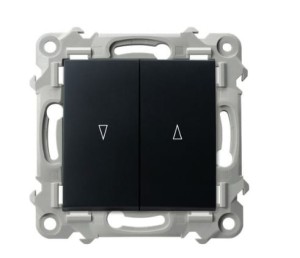 OSPEL ŁP-7ZB/M/33 SZAFIR Łącznik żaluzjowy z blokadą mechaniczną - kolor czarny metalik