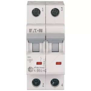 EATON 194858 HN-B6/2 Wyłącznik nadprądowy 6kA, In=6A, char. B, 2-bieg. Seria HN