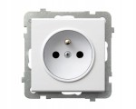 OSPEL SONATA GP-1RZ/m/00 Gniazdo 2P+0 białe