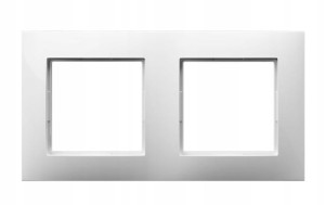 OSPEL R-2U/00 Ramka podwójna - kolor biały