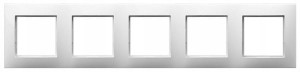OSPEL ARIA R-5U/00 Ramka pięciokrotna - kolor biały