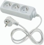 ELGOTECH Przedłużacz listwa zasilająca 3 gniazda 1,5m z/u