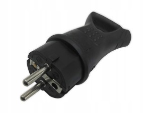 ELGOTECH WT-30GU Wtyczka gumowa z uchwytem czarna