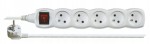EMOS Przedłużacz z wyłącznikiem 5 gniazd 5m P1515 biały