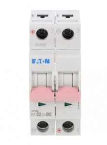 EATON 264896 PL7-C2/2-DC Wyłącznik nadprądowy 10kA, char. C, 2-bieg. Seria PL7-DC