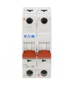 EATON 264898 PL7-C4/2-DC Wyłącznik nadprądowy 10kA, In= 4A, char. C, 2-bieg. Seria PL7-DC