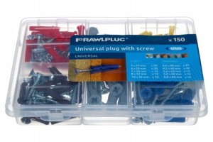 RAWLPLUG R-POR-UNO-MIX UNO MIX Kołków uniwersalnych 5,6,7,8,10mm, 75 szt