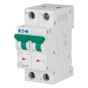 EATON 264899 PL7-C6/2-DC Wyłącznik nadprądowy 10kA, In= 6A, char. C, 2-bieg. Seria PL7-DC