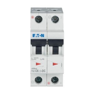 EATON 279137 FAZ-C6/2-DC Wyłącznik nadprądowy na prąd stały, 10kA, 2-bieg. Seria FAZ DC