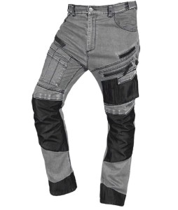 NEO 81-360-2-XXL Spodnie robocze DENIM, wzmocnienia Oxford, szare, rozmiar XXL