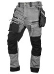 NEO 81-361-2-S Spodnie robocze DENIM, wzmocnienia Cordura, odpinane kieszenie kaburowe, szare, rozmiar S
