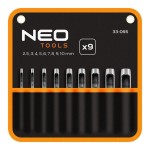 NEO 33-095 Zestaw 9 przebijaków, średnica 2,5-10 mm, oxford pouch