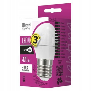 EMOS Żarówka LED Classic mini globe 6W E27 ZQ1121