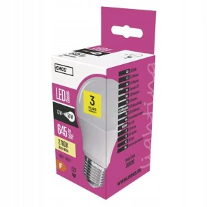 EMOS ZQ5130 Żarówka LED Classic A60 7,3W E27 ciepła biel