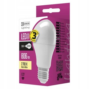 EMOS ZQ5140 Żarówka LED Classic A60 9W E27 ciepła biel