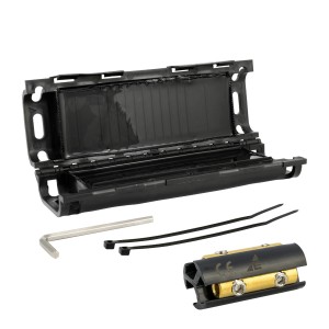 EPO 39.145 MZGEL145 Mufa z żelem / 145*54*30mm GELEBOX, IPX8, 0,6/1kV + złącze kablowe 3x1,5-6mm2 czarna