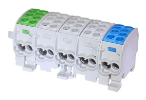 SIMET 81507020 SCB 35-5X Blok rozdzielczy - odgałęźny Al/Cu 80250 SIMBLOCK zie/sza/nie