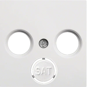 HAGER WL6310 lumina Płytka czołowa RTV-SAT biały