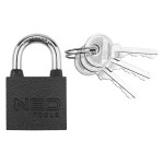 NEO TOOLS 85-056 Kłódka 30 mm, 3 klucze