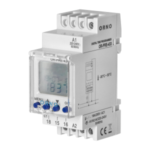 ORNO OR-PRE-433 Elektroniczny programator czasowy 52 programy 2 moduły DIN TH-35mm